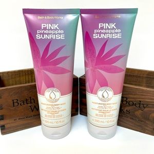 Bath & Body Works Pink Pineapple Sunrise Moisturizing Body Wash x 2 New!